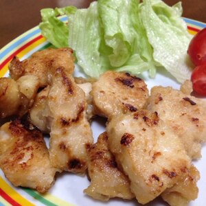 鶏むね肉のビックリ！柔らか生姜焼き